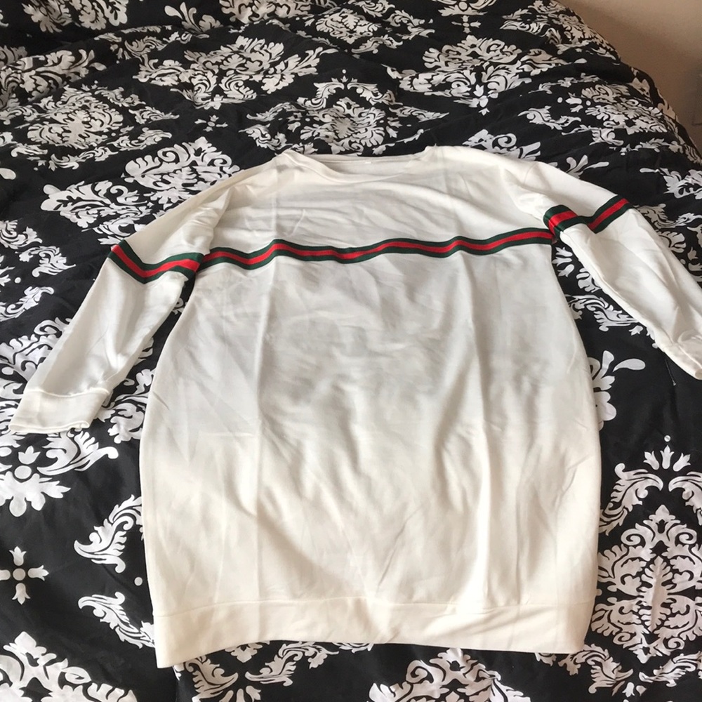 Striped long sleeve shirt dress